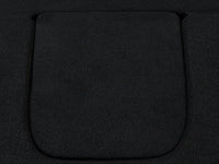 Essential 1-Seater Black Small Space Single Sofa | Teddy Velvet Fabric, Includes Ottoman, Convertible Sleeper Design