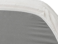 Essential 1-Seater White Small Space Single Sofa | 1-Piece, Corduroy Fabric, Chaise-Style Comfort, Compact Design
