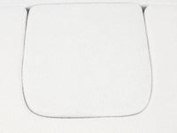 Essential 1-Seater White Small Space Single Sofa | Teddy Velvet Fabric, Includes Ottoman, Convertible Sleeper Design