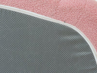 Essential 3-Seater Pink Small Space Couch Sectional | 1-Piece, Teddy Velvet Fabric, Apartment Friendly