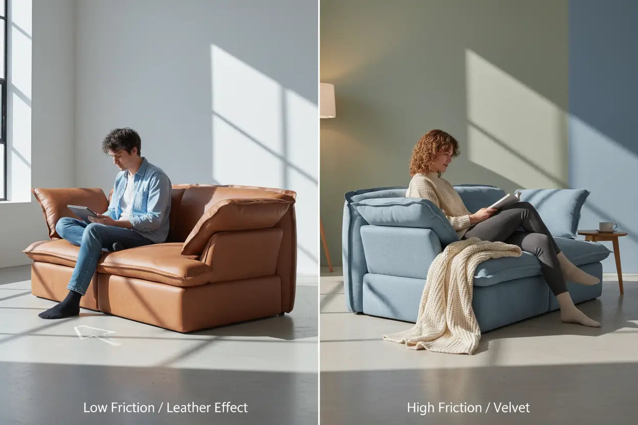 Fabric Type and Perceived Depth of Sofa