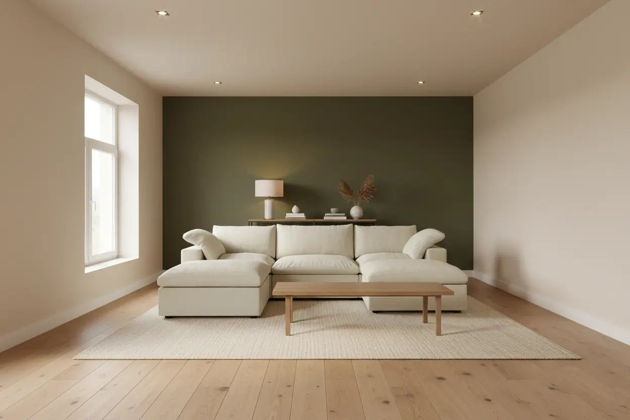 Float Furniture to Improve Narrow Living Room Flow