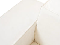 Forma Beige 5-Seater Sofa Sets | 6-Piece (includes 1 ottoman), Cloud Velvet Fabric, Fixed Upholstery