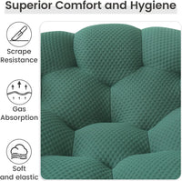 Essential Floor Sofas | Green 3D Knitted Fabric Single Seat 1-seater