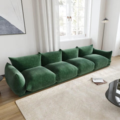 Matrix Modern Sectional Sofas | Green Chenille Couch Sectionals 4-seaters