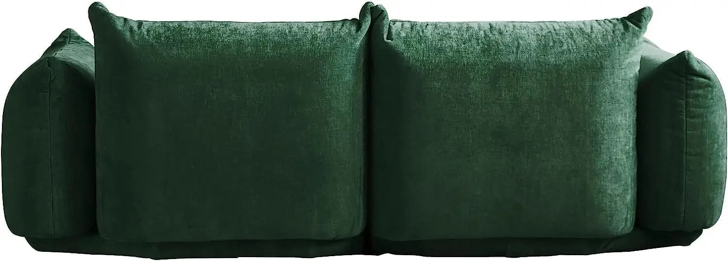 Sofá modular de dos plazas Matrix verde | 2 piezas, tela de chenilla, ideal para apartamentos