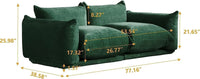 Matrix Modern Sectional Sofas | Green Chenille Loveseats 2-seaters