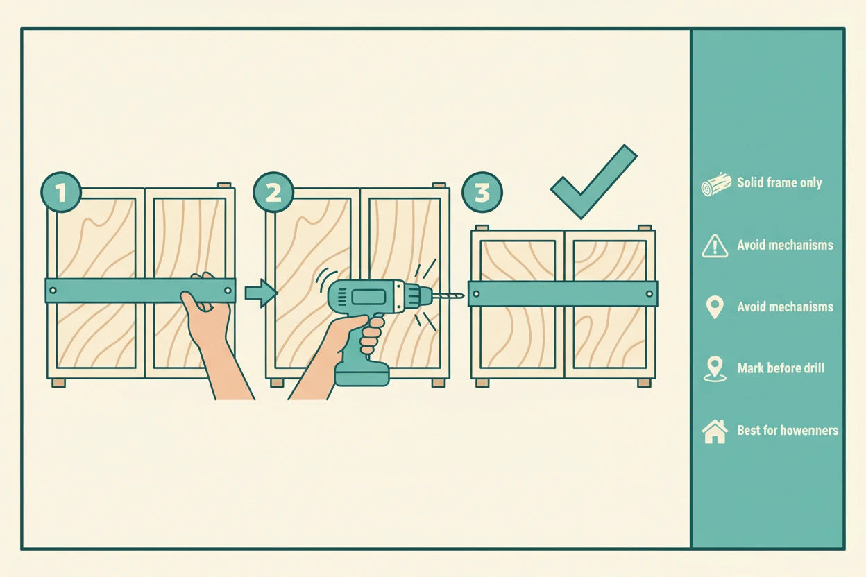 Install Metal Sectional Sofa Connector Brackets to keep sectional sofa together