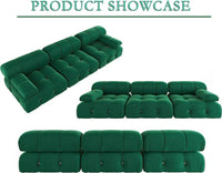 Matrix Minimalist Modular Sofas | Green Velvet Couch Sectionals 3-seaters