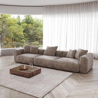 Matrix Modern Modular Sofas | Brown Corduroy Couch Sectionals 3-seaters