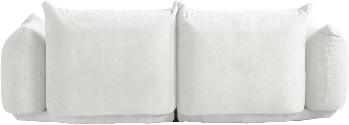Sofá modular de dos plazas Matrix color beige | 2 piezas, tela de chenilla, para espacios pequeños