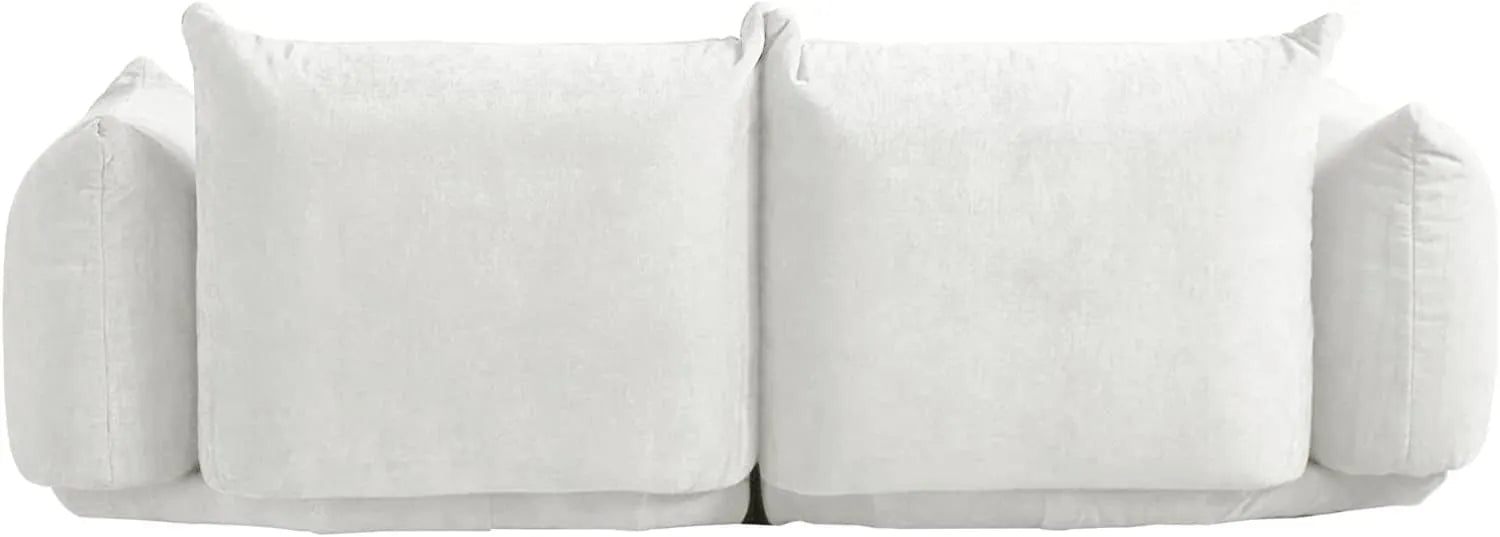 Sofá modular de dos plazas Matrix color beige | 2 piezas, tela de chenilla, para espacios pequeños
