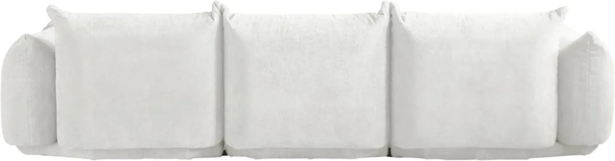 Sofá modular seccional Matrix de 3 plazas color beige | 3 piezas, tela de chenilla, ideal para apartamentos