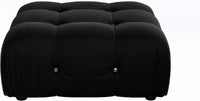 Matrix Minimalist Modular Sofas | Black Velvet Ottomans