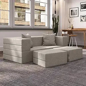 Jaxx Zipline Convertible Loveseat Best Compact Convertible Loveseat