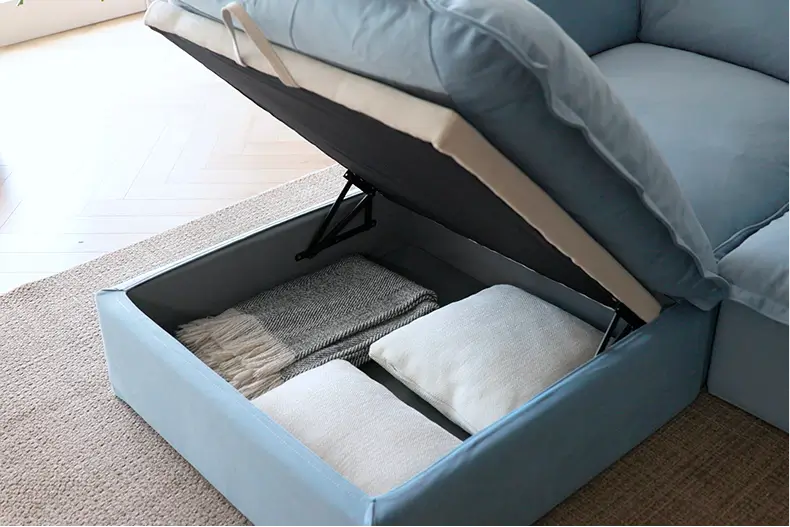 Built-In Storage Ottoman