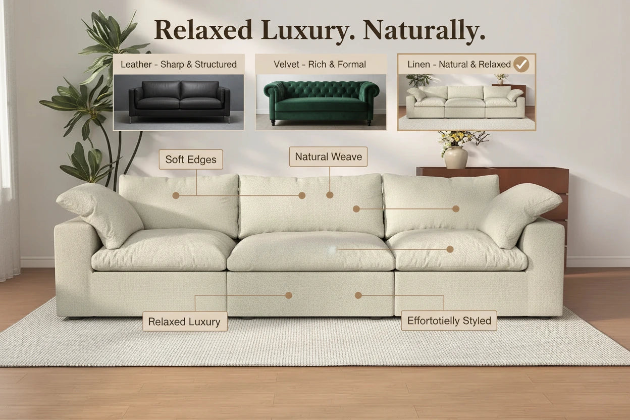 Linen Creates a More Natural and Relaxed Look