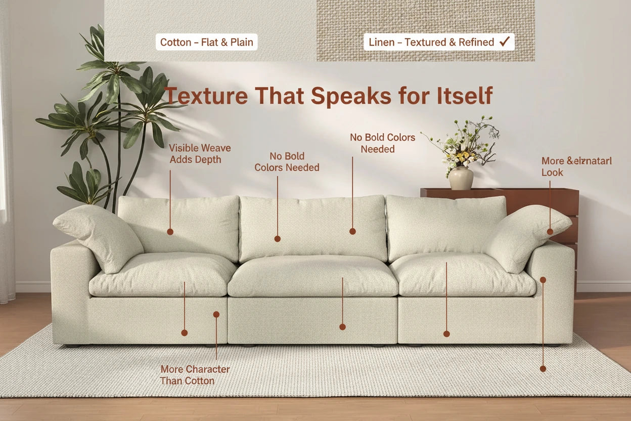 Linen Has More Texture and Character