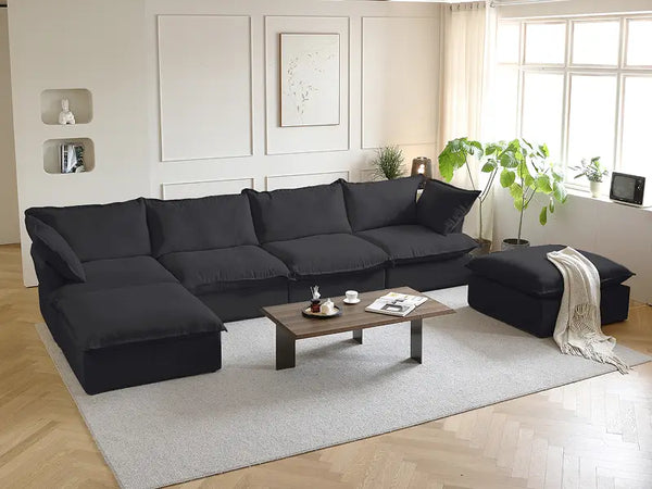 Linen Cloud Sectional Sofas