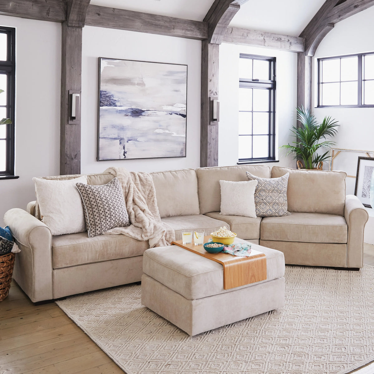 Lovesac Modular Sectional Sofa for a Tall Person