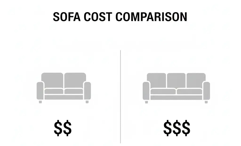 Loveseat vs Sofa Size and Cost