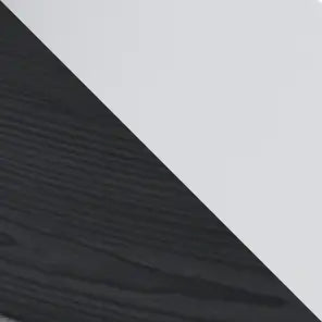 Mesa de centro Aura Wood | 81 cm, redonda, negra, con compartimentos apilables