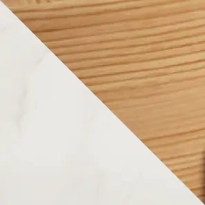 Mesa de centro de piedra sinterizada Aero | 81 cm, redonda, de nogal, con 3 taburetes