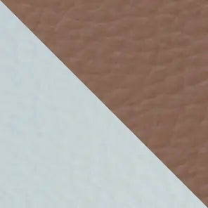 Silla de comedor vegana con respaldo completo | Juego de 2 sillas de cuero blanco