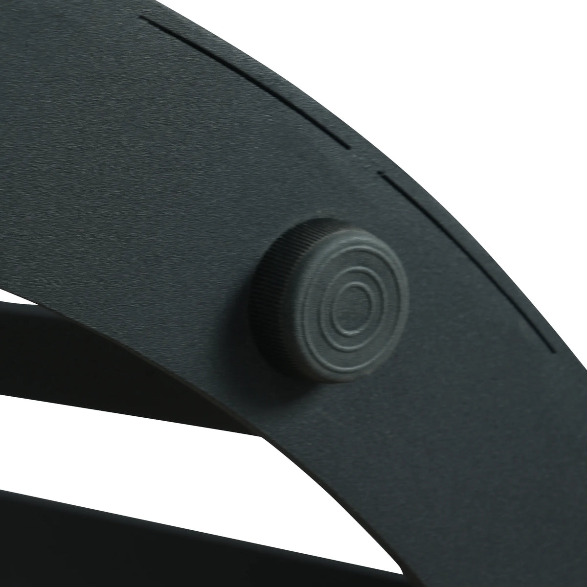 Marbella Sintered Stone Dining Table | 59" Matte Black Round With Lazy Susan Turntable