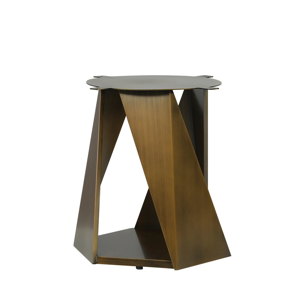 Marbella Sintered Stone Dining Table | 53" White Gloss Round With Metal Base