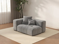 Matrix 1-Seater Light Grey Linen Single Sofa | 1-Piece, Living Room Accent, Contemporary Style