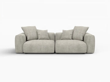 Matrix Modern Modular Sofa Covers | Grey Corduroy Sofa Covers for 2-Seater