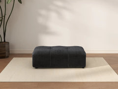 Puf Matrix Negro | 1 pieza (incluye 1 puf), tela de lino