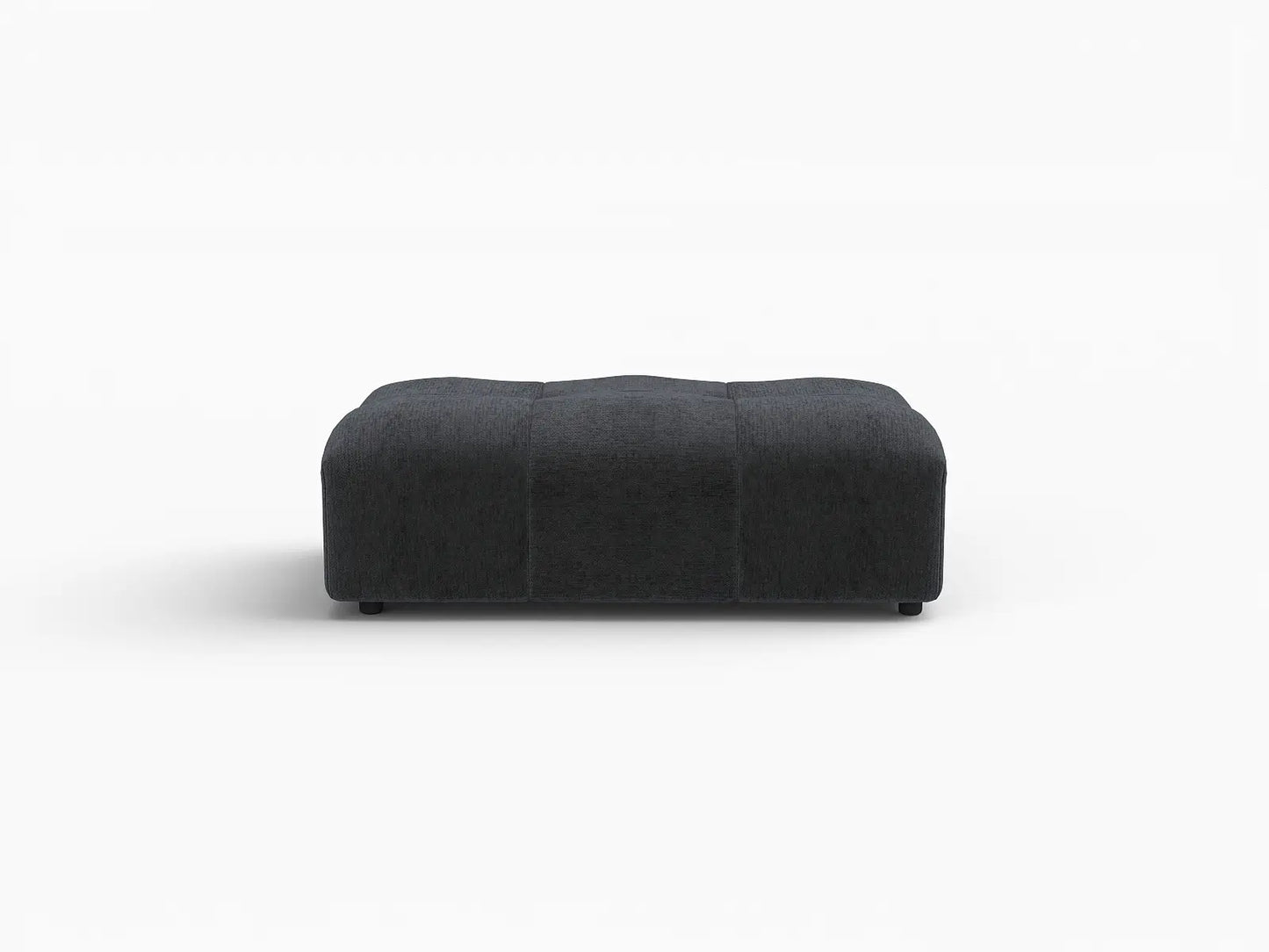 Puf Matrix Negro | 1 pieza (incluye 1 puf), tela de lino
