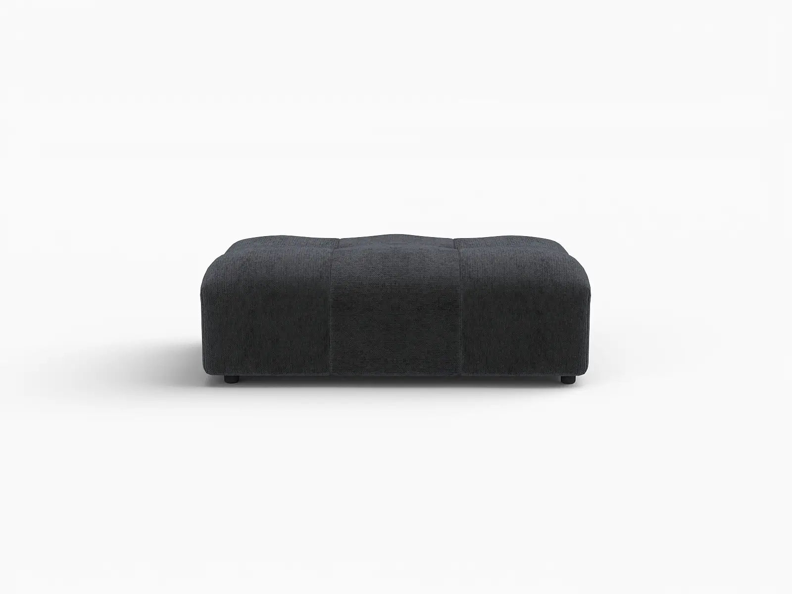 Puf Matrix Negro | 1 pieza (incluye 1 puf), tela de lino
