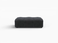 Puf Matrix Negro | 1 pieza (incluye 1 puf), tela de lino