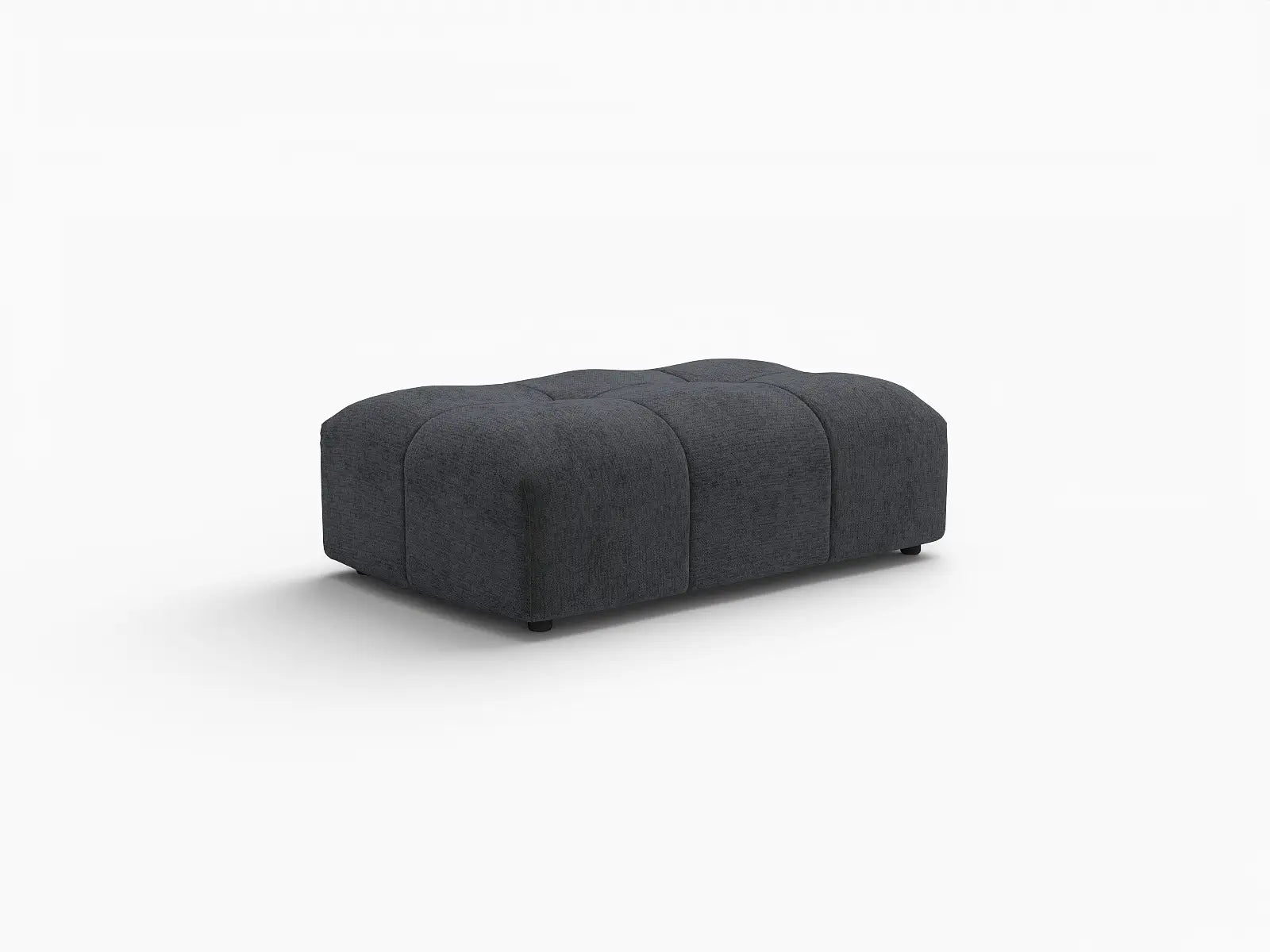 Puf Matrix Negro | 1 pieza (incluye 1 puf), tela de lino