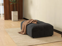Puf Matrix Negro | 1 pieza (incluye 1 puf), tela de lino