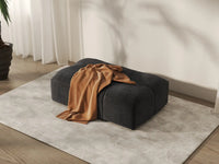 Puf Matrix Negro | 1 pieza (incluye 1 puf), tela de lino