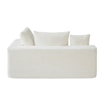 Sofás seccionales Matrix Nook | Sofás seccionales de 3 piezas en forma de L de pana beige de 3 plazas