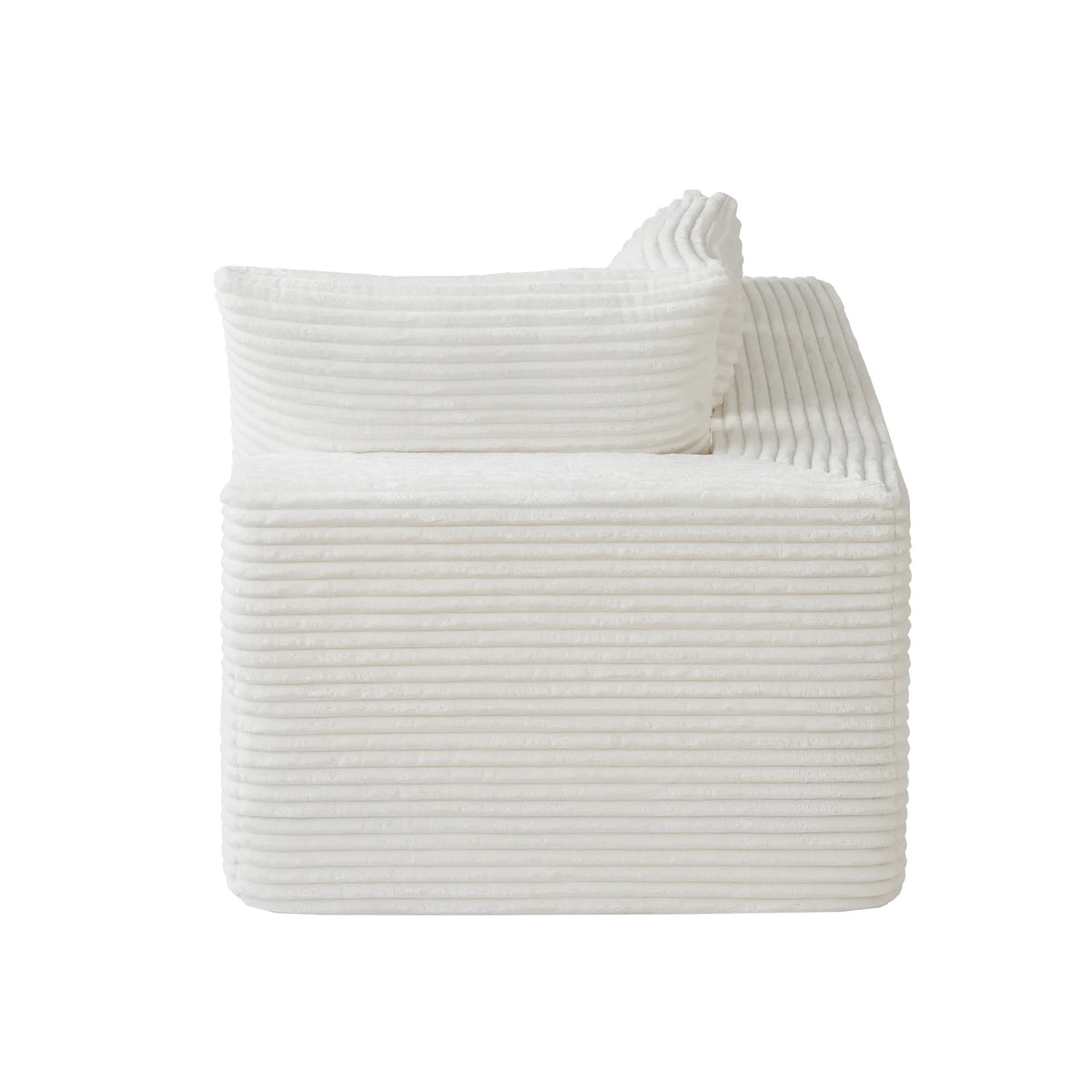 Matrix 8-Seater beige Modular U-Shaped Sectionals | 4-Piece, Corduroy Fabric, Large Space