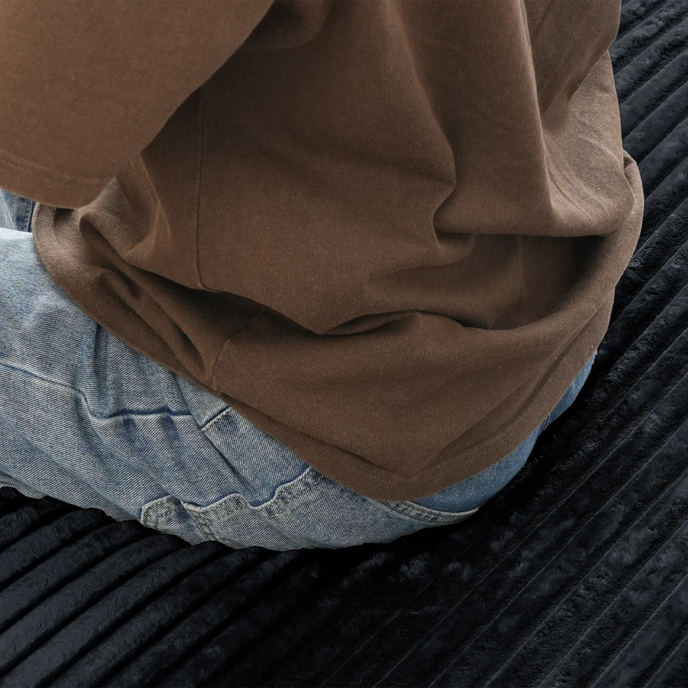 Sofás seccionales Matrix Nook | Loveseats de 2 piezas de pana negra de 2 plazas