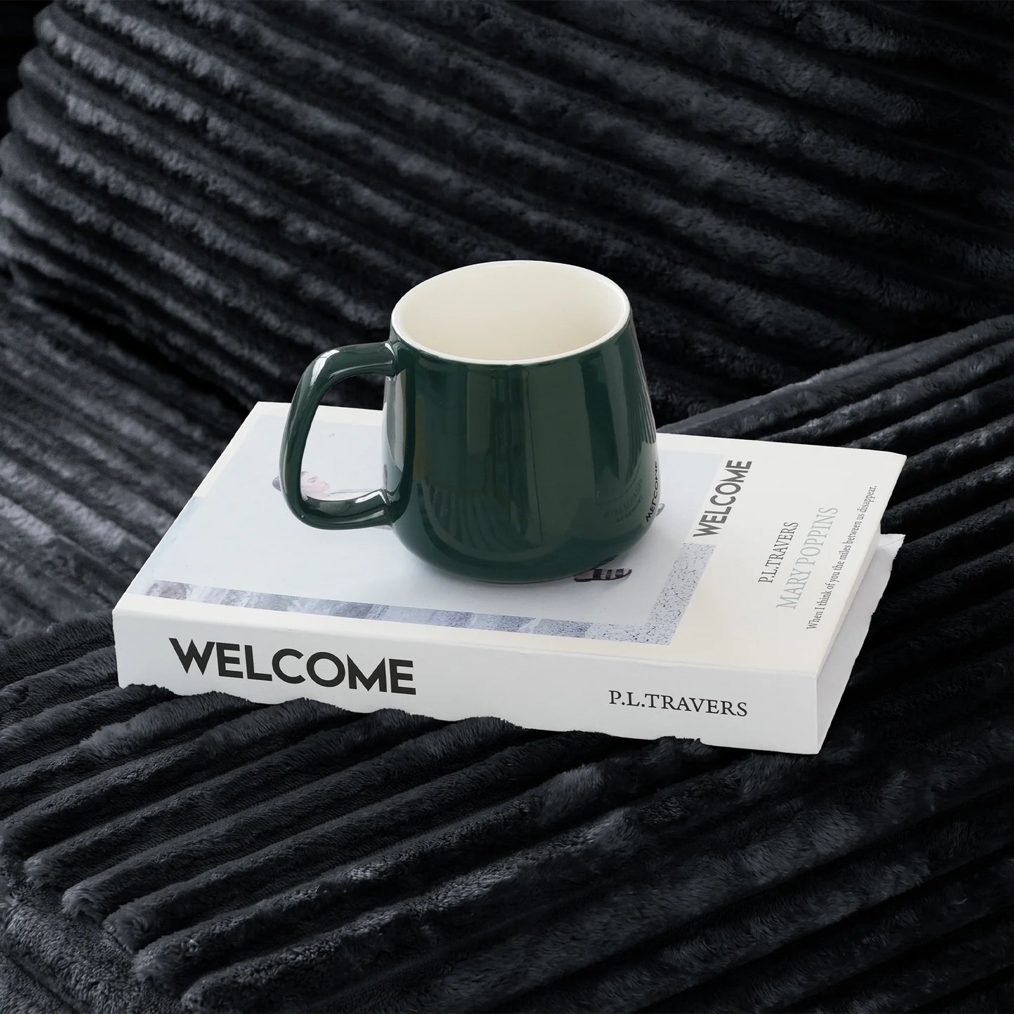 Sofás seccionales Matrix Nook | Loveseats de 2 piezas de pana negra de 2 plazas