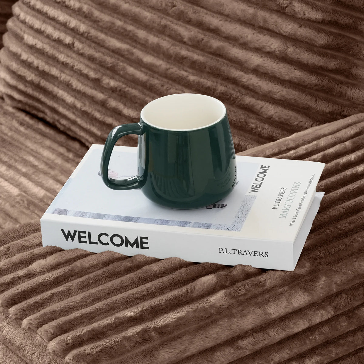 Matrix 6-Seater brown Modular L-Shaped Sectionals | 3-Piece, Corduroy Fabric, Apartment Friendly