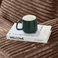 Sofás seccionales Matrix Nook | Sofás seccionales en forma de L de 3 piezas en pana marrón de 3 plazas