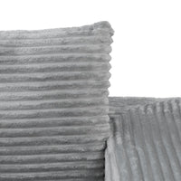 Sofás seccionales Matrix Nook | Sofás seccionales de 3 piezas en forma de L de pana gris claro de 3 plazas