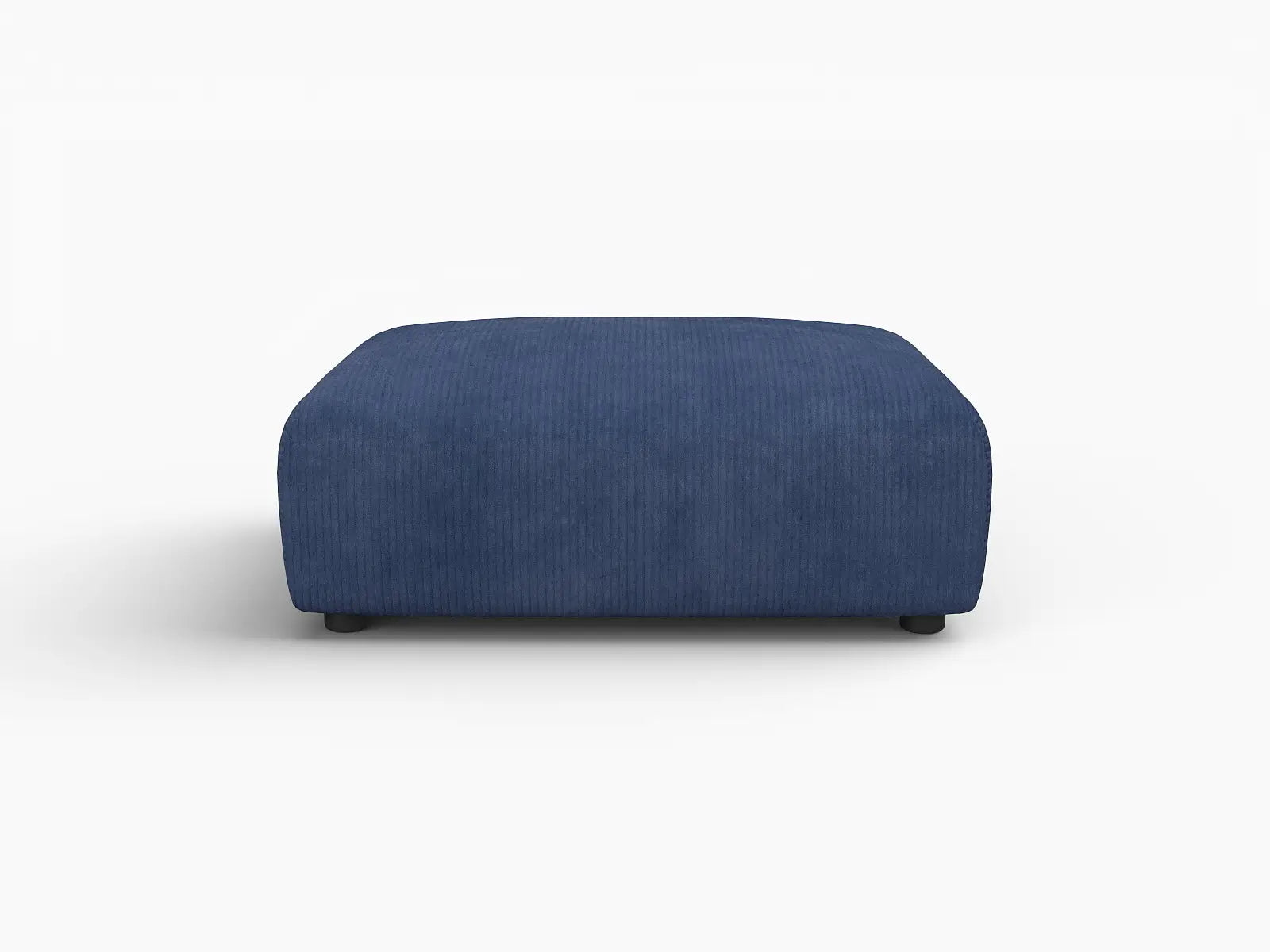 Puf Matrix en Pana Azul | 1 Pieza (Incluye 1 Puf), Acento para Sala de Estar, Fácil de Limpiar, Estilo Moderno