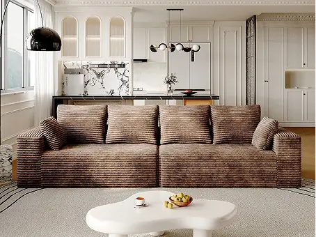 Ribbed Sectional Sofa