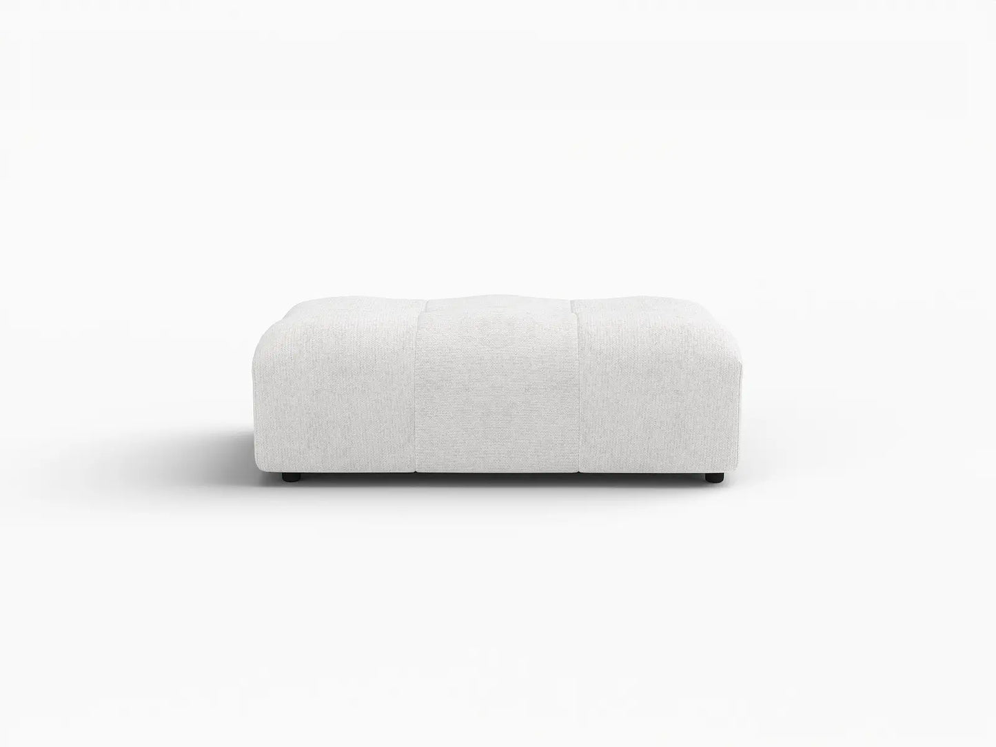 Puf Matrix de lino blanco | 1 pieza (incluye 1 puf), diseño modular
