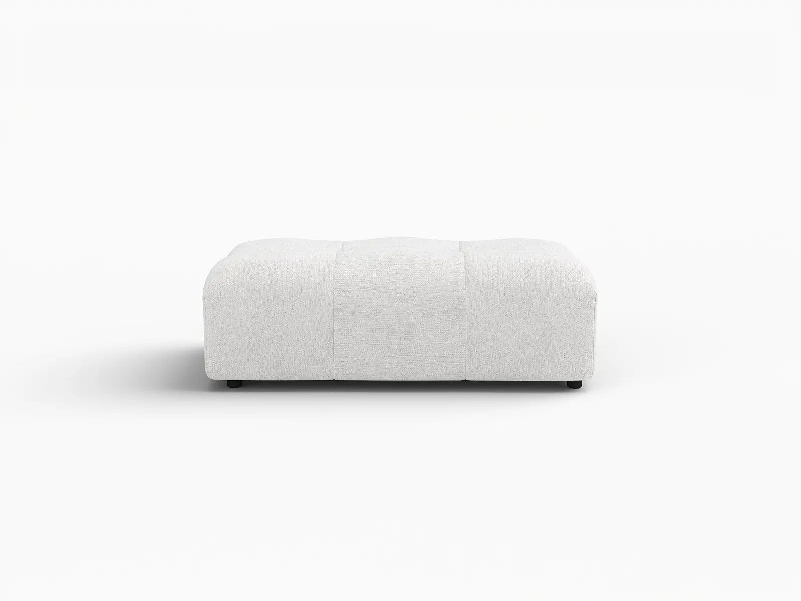 Puf Matrix de lino blanco | 1 pieza (incluye 1 puf), diseño modular